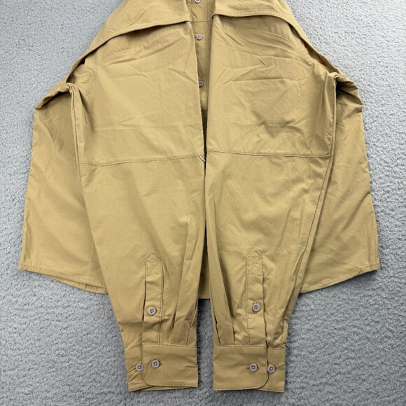 Nike ACG Shirt Men Small S Beige Brown Orb Weaver Dri FIT ADV Collar Button Up 1 - Picture 10 of 12